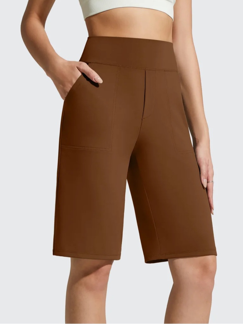 EverGoing Bermuda Pockets Knee Length Shorts 10" Size L (10)